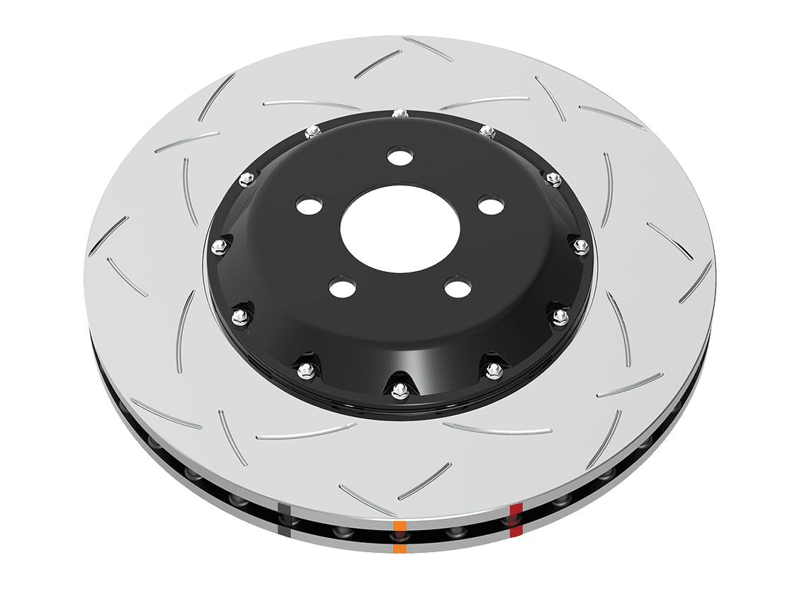 DBA (Disc Brakes Australia) 5000 series - T3 Slotted Silver Hat-16 - DBA52844SLVS