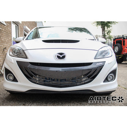 AIRTEC Motorsport Front Mount Intercooler Upgrade for Mk2 Mazda 3 MPS - Race Red, Grey AIRTEC Logo, Pro-Series Black - ATINTMAZ02-411647