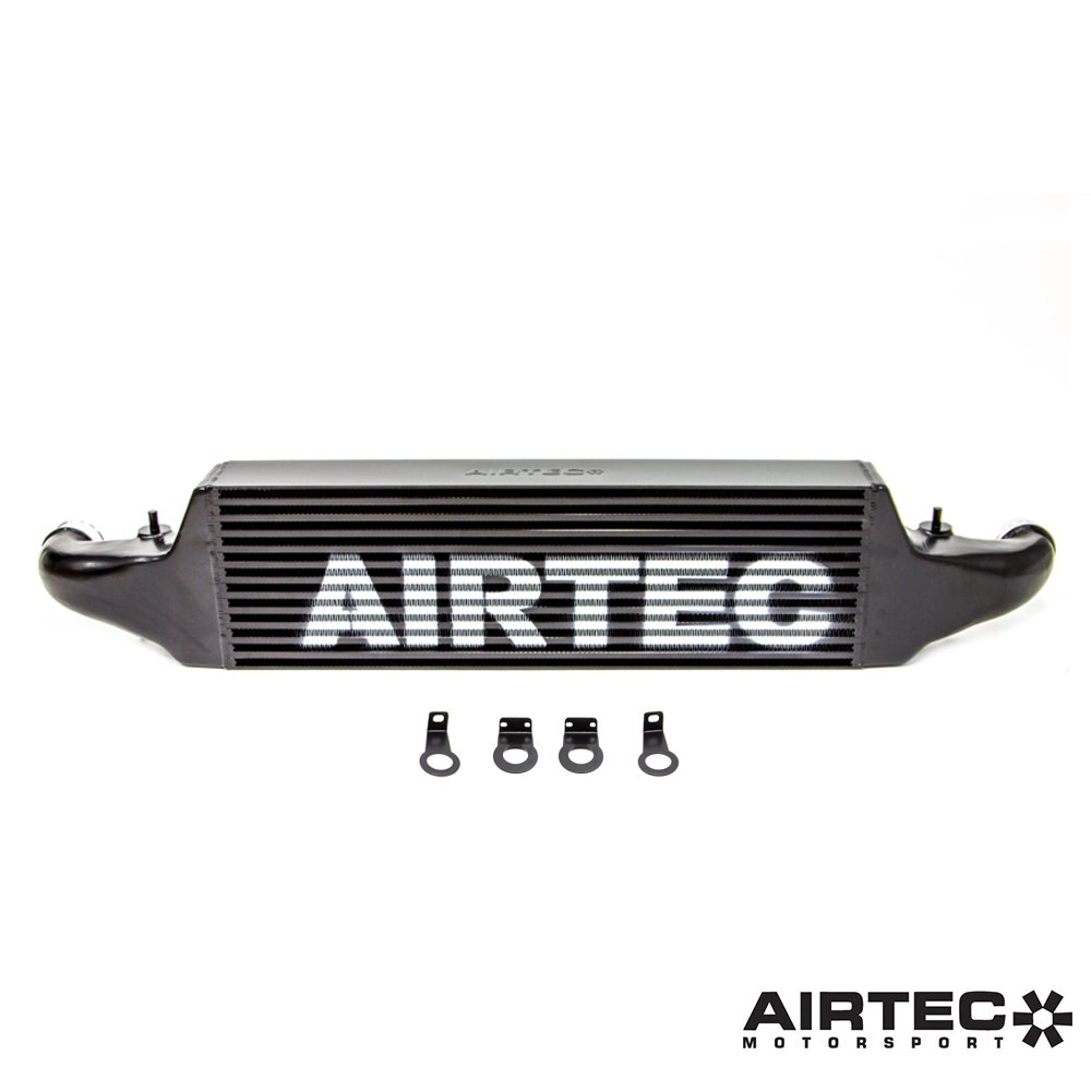 AIRTEC Motorsport Intercooler Upgrade for Kia Stinger GT 3.3 V6 - White AIRTEC Logo - ATINTKIA1-422441
