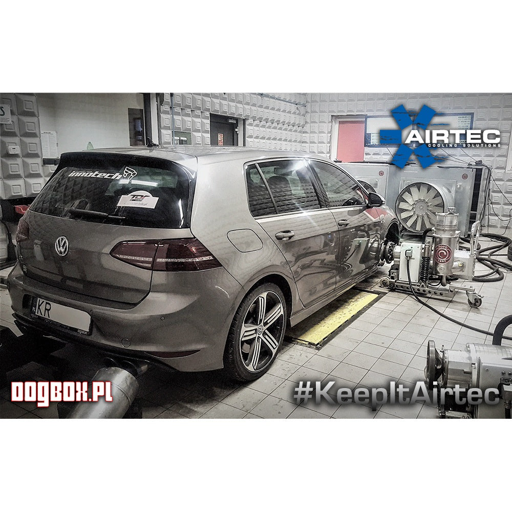 AIRTEC Motorsport EA888 MQB Platform Intercooler and Big Boost Pipe Package - Performance Blue, Blue AIRTEC Logo, Pro-Series Black ONLY - ATINTVAG32-418116