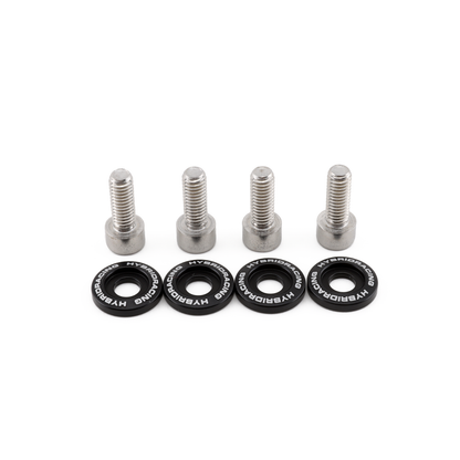 Hybrid Racing M6x1.0 Accessory Hardware Kit  - Black - Hybrid Racing
