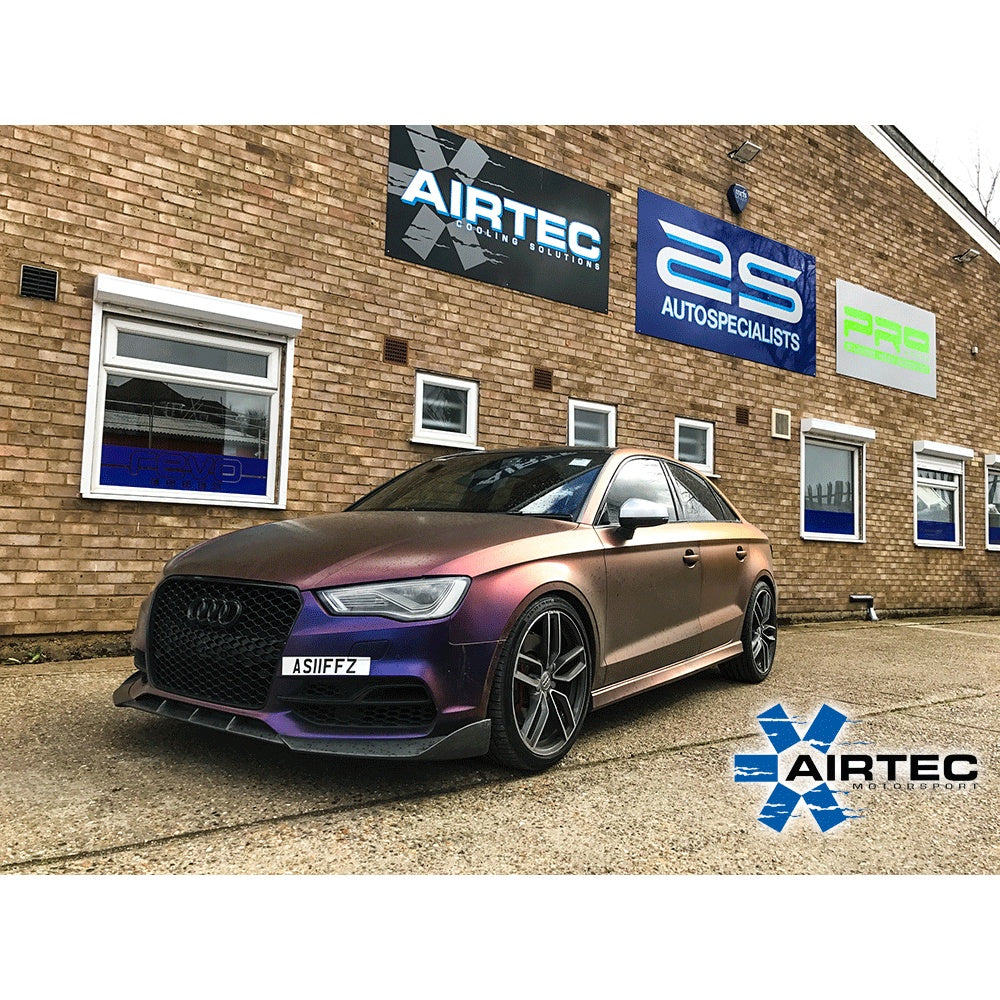AIRTEC Motorsport EA888 MQB Platform Intercooler and Big Boost Pipe Package - Performance Blue, Green AIRTEC Logo, Pro-Series Black ONLY - ATINTVAG32-418121
