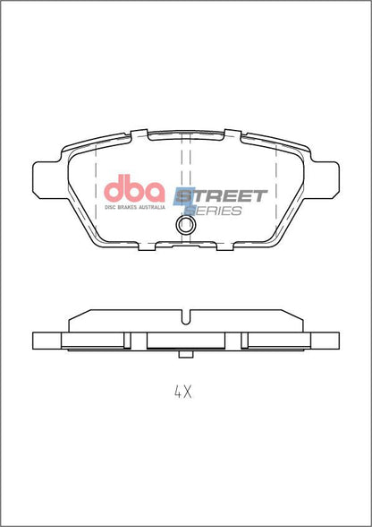 Disc Brakes Australia Brake Pads Street Series DB15203SS