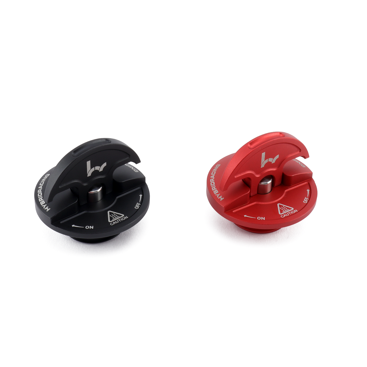 Hybrid Racing V2 Slim Oil Cap - Red - HYB-OCA-01-07 - image 2