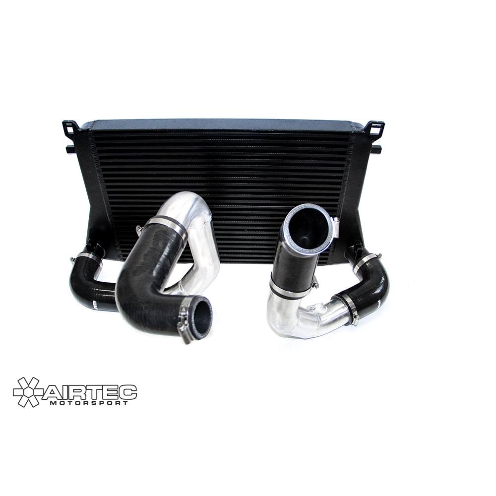 AIRTEC Motorsport EA888 MQB Platform Intercooler and Big Boost Pipe Package - Performance Blue, Green AIRTEC Logo, Pro-Series Black ONLY - ATINTVAG32-418121