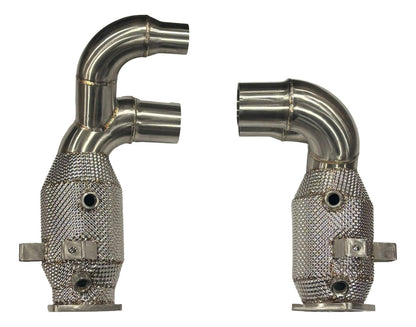 Topgear Porsche 911 991.2 Carrera Catted Downpipes with Heat Shield – 223642 product image 6