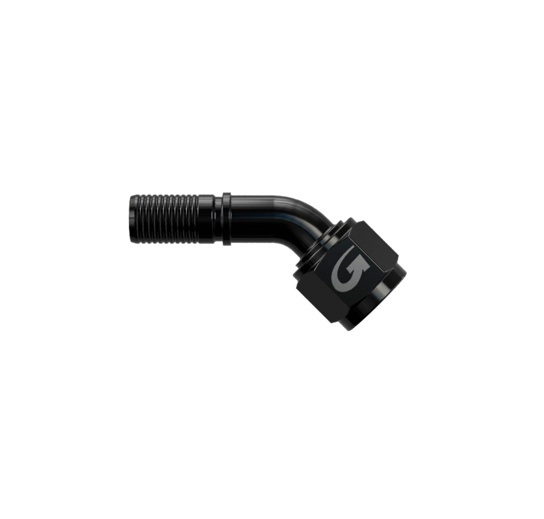 Goodridge G-Line Hose End 45 -04 Bk - 4046-04DBK