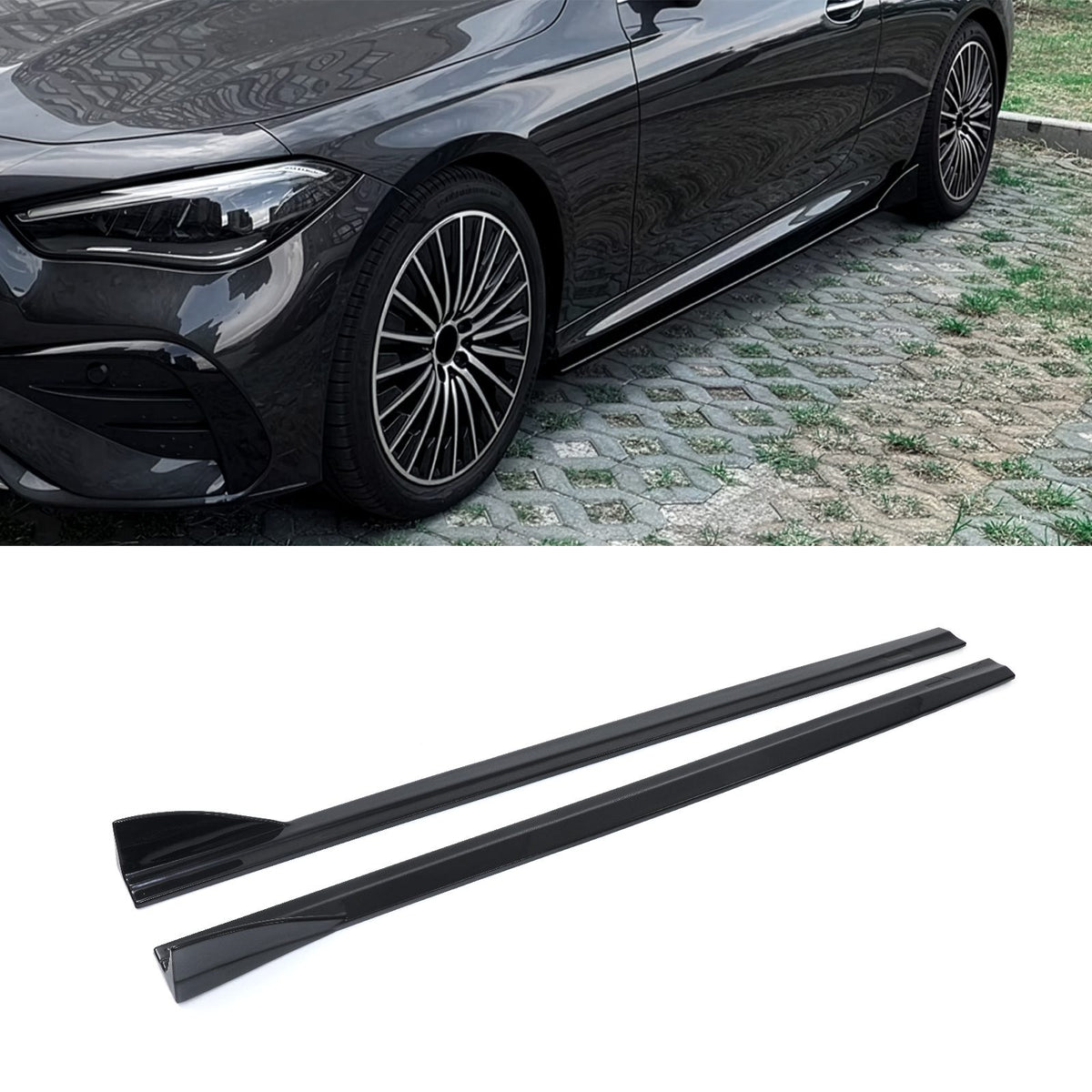 Gravity Performance Side Skirt Gloss Black - Mercedes CLE Coupe 2024+