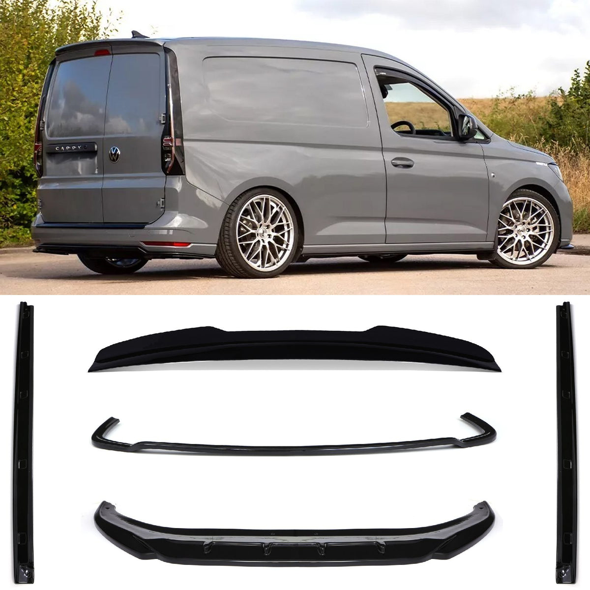 Gravity Performance Aero Body Kit Gloss Black - Ford Transit Connect SWB Tailgate 2024+