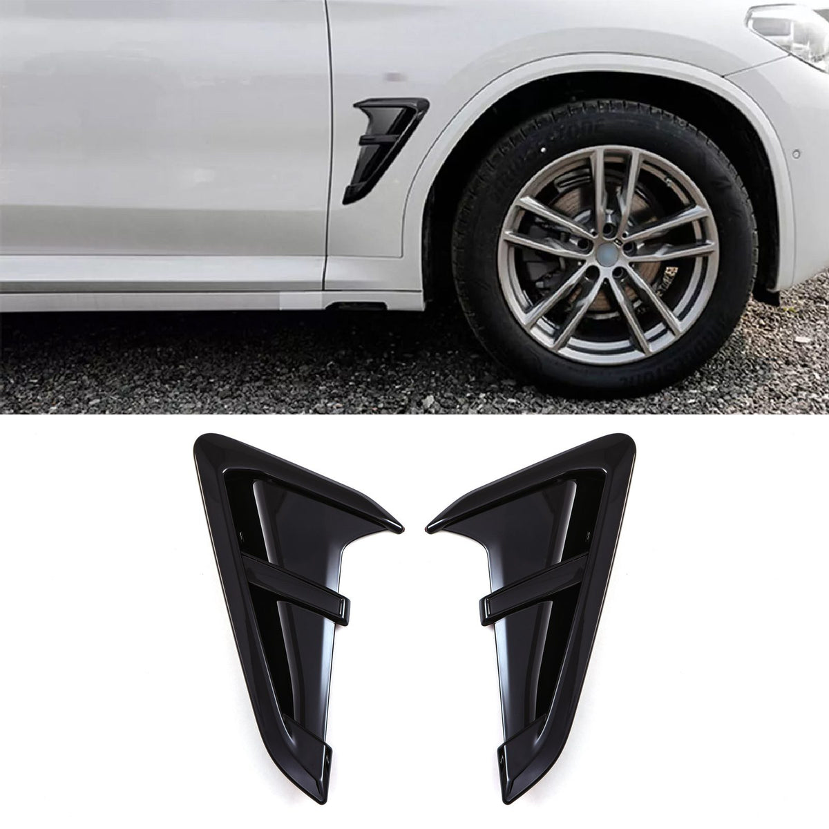 Gravity Performance X3M Style Side Vents Gloss Black – BMW X3 SUV - G01 - 2017-2024