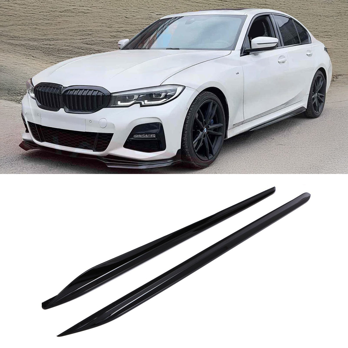 Gravity Performance Side Skirts Gloss Black - BMW 3 Series G20 G21 2019+