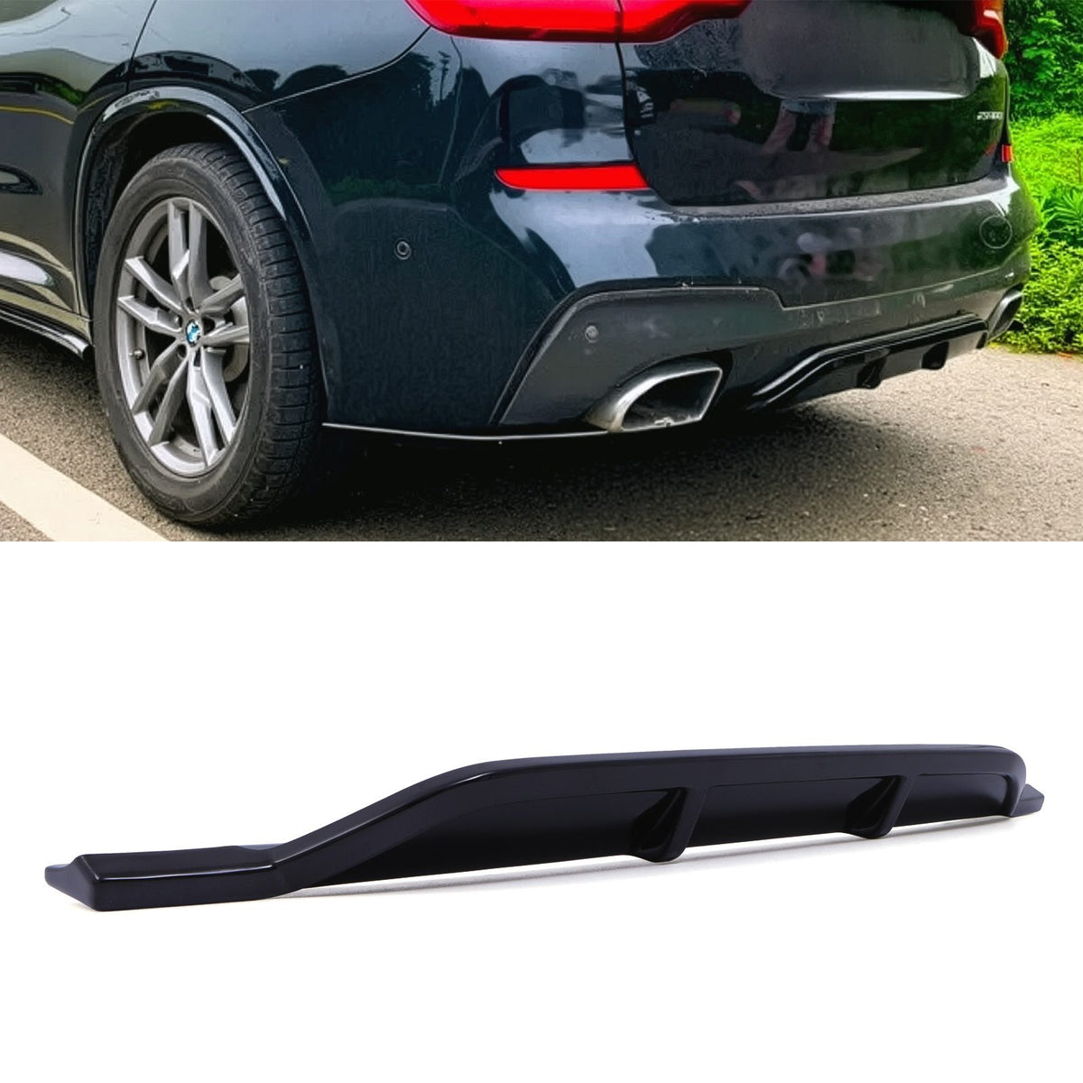 Gravity Performance Rear Diffuser Gloss Black - BMW X3 G01 Pre-LCI 18-21