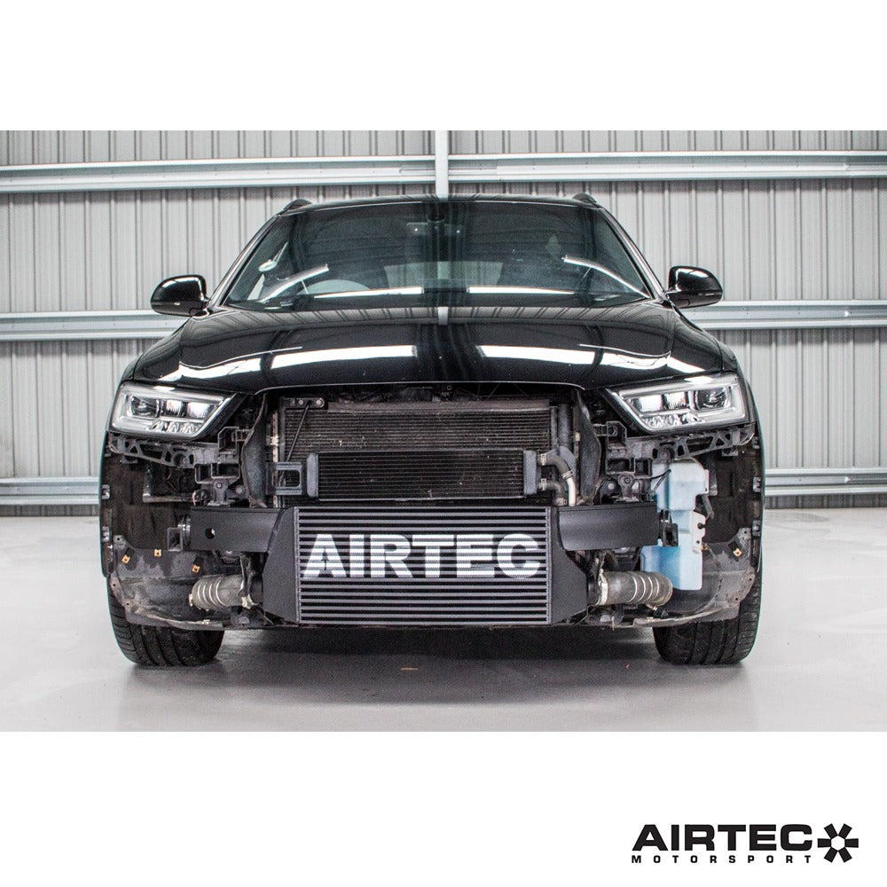 AIRTEC Motorsport Intercooler Upgrade for Audi RSQ3 8U - White AIRTEC Logo - ATINTVAG37-422219