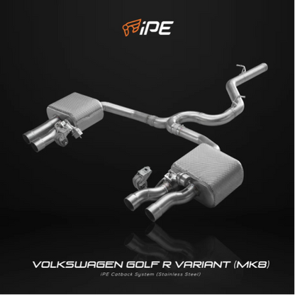 IPE Volkswagen Golf R MK8 Variant 2021 - Current Cat Back System – 700559 product image
