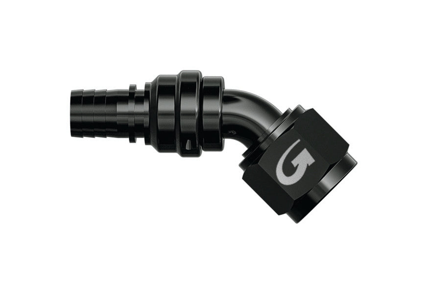 Goodridge 45deg -06 G-Flex Swivel Fitting - 7746-06