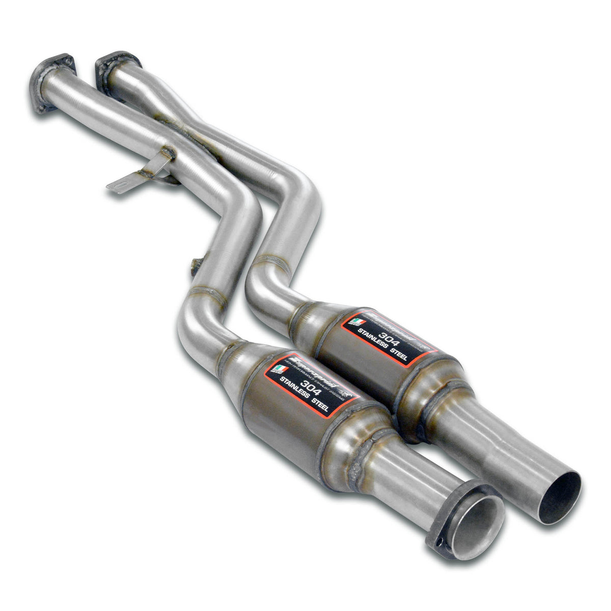 Supersprint Front Metallic catalytic converter right - left + "X-Pipe" for BMW E32 - All models (For S38 engine conversion)