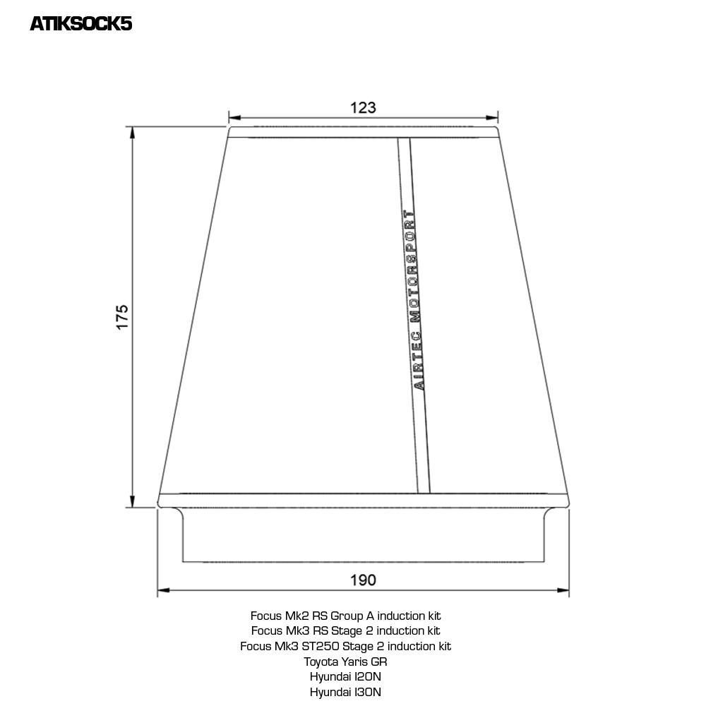 AIRTEC Motorsport Filter Sock - ATIKSOCK1 - image 22
