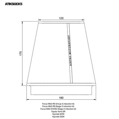 AIRTEC Motorsport Filter Sock - ATIKSOCK1 - image 22