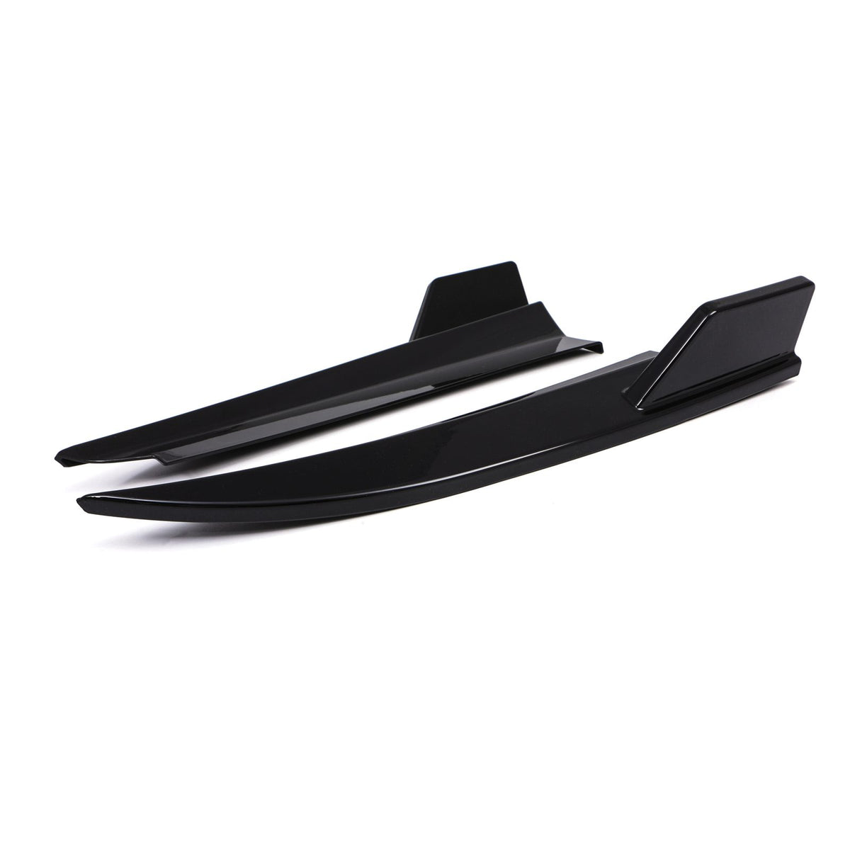 Gravity Performance Rear Bumper Spats Diffuser Corner Spoiler Gloss Black - Mercedes Benz C Class C205 15-21