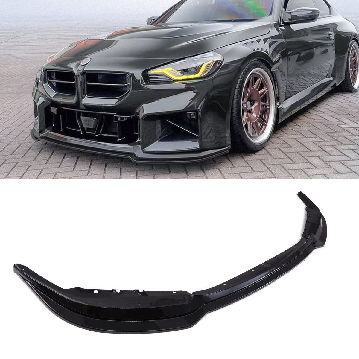 Gravity Performance Front Splitter Lip Gloss Black – BMW M2 G87 2023+