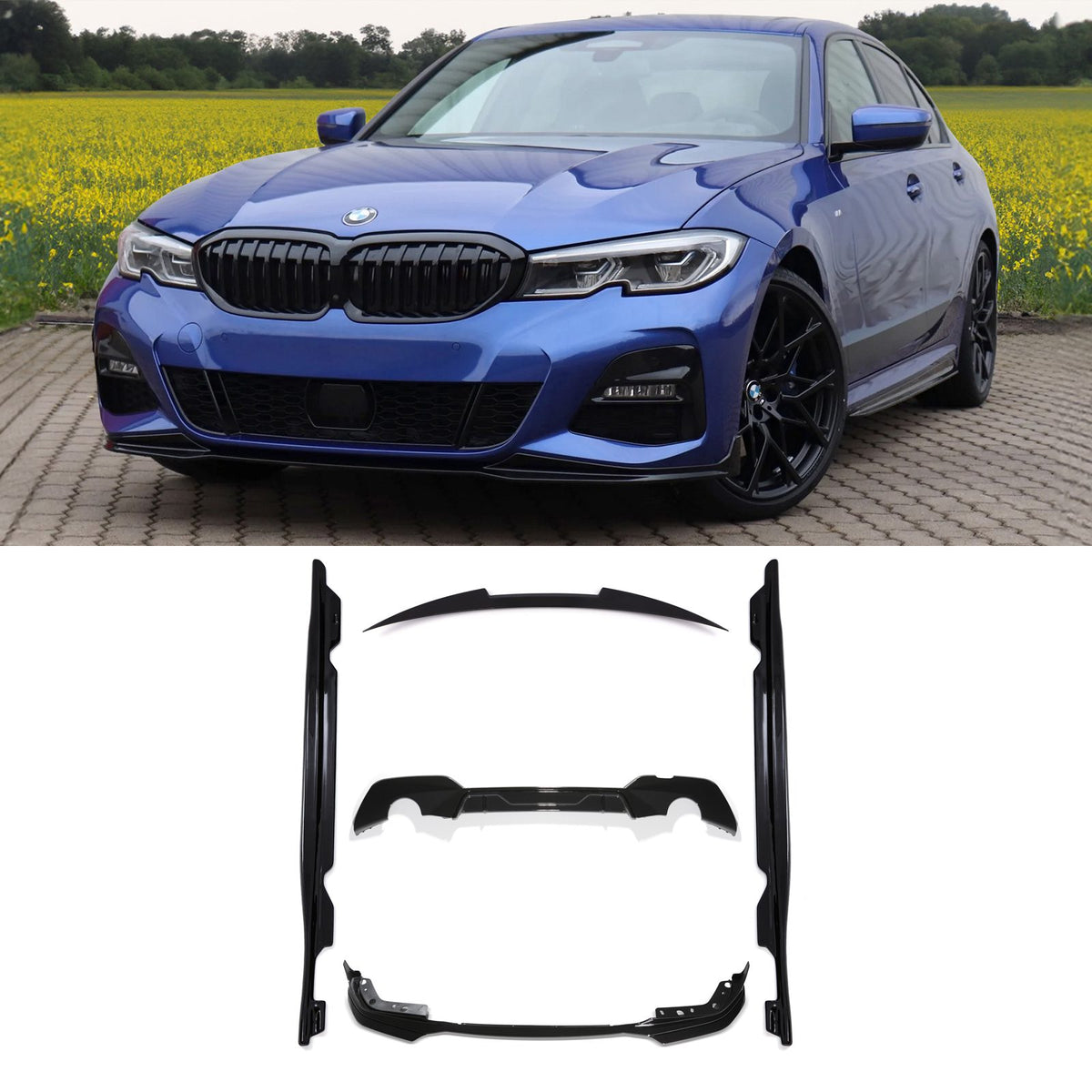 Gravity Performance Aero Body Kit Gloss Black - BMW 3 Series G20 2019-2021
