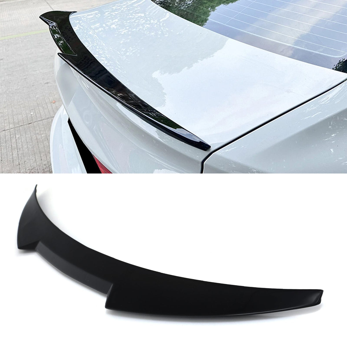 Gravity Performance Rear Boot Spoiler Lip Gloss Black - Audi A5 F5 17-24