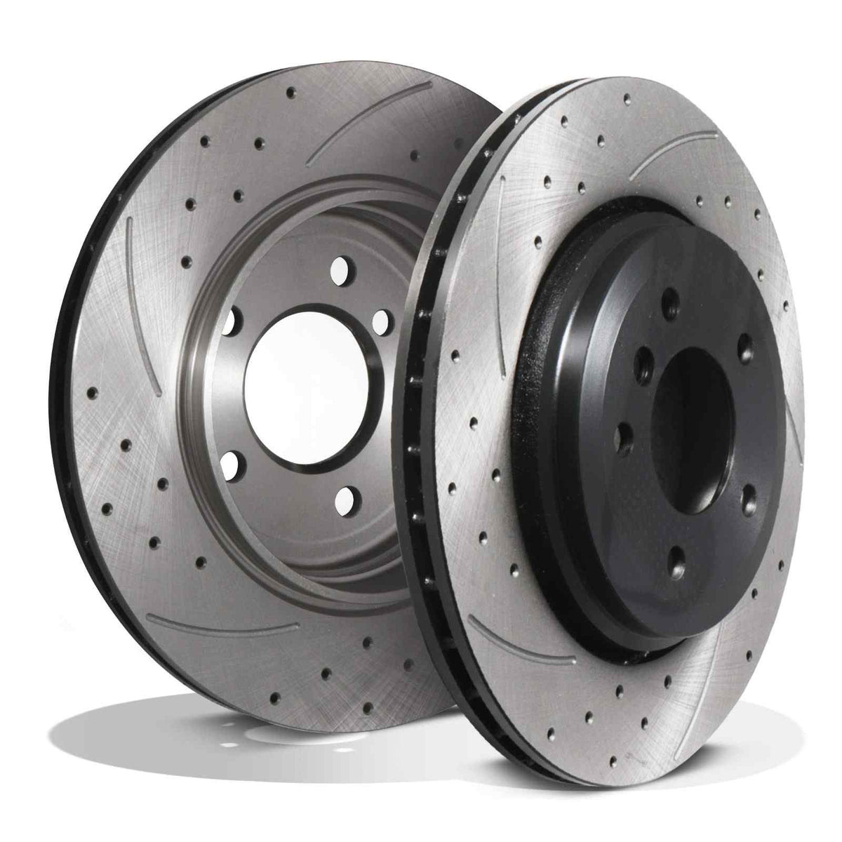 Gravity Performance Rear Drilled Grooved 320mm Brake Discs - BMW 3 Series E46 330i 330D 98-05