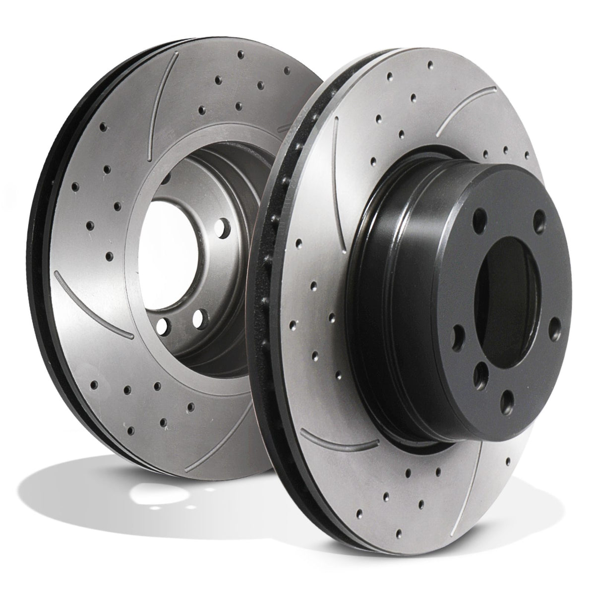 Gravity Performance Front Drilled Grooved 310mm Brake Discs - BMW E61 520I 525I 525D Touring 03-10