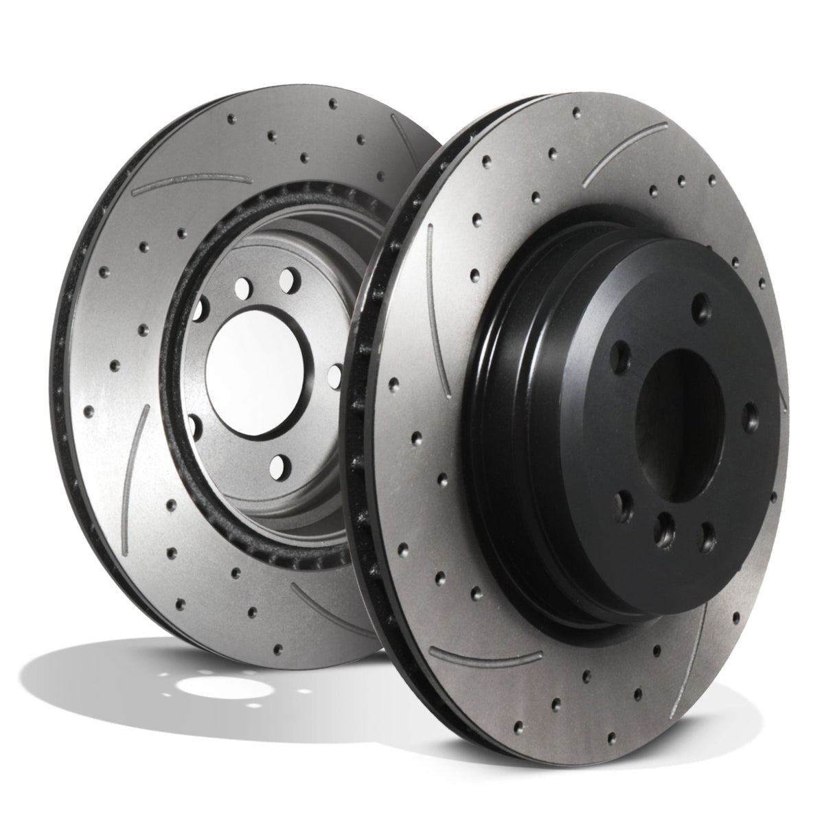 Gravity Performance Rear Drilled Grooved Vented 336mm Brake Discs - BMW 3 Series E90 E92 04-13