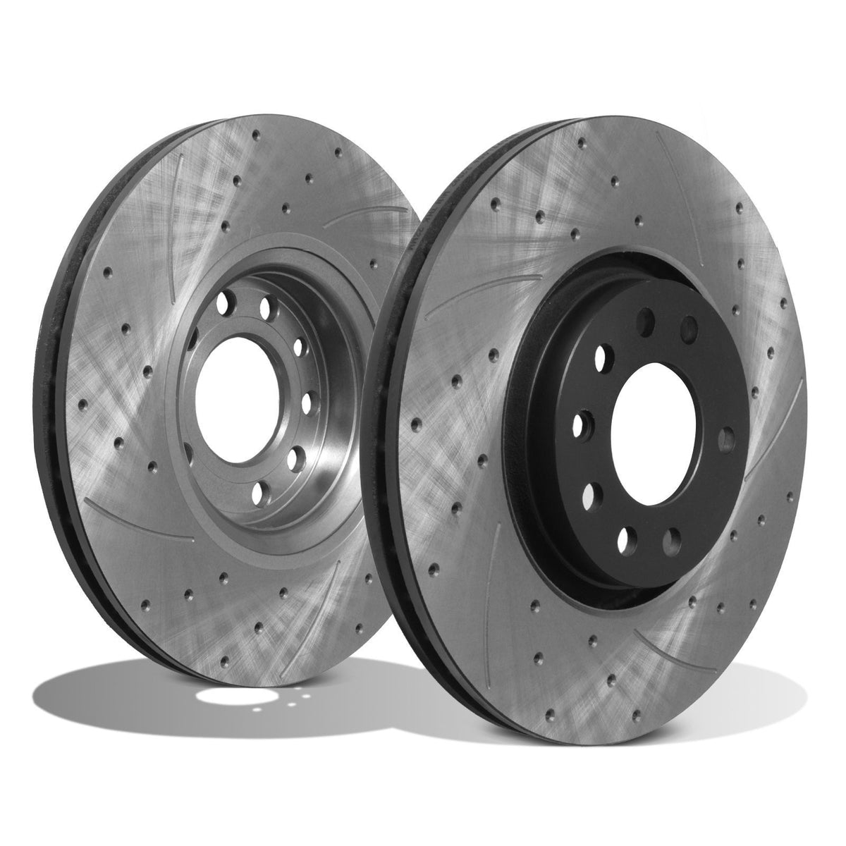 Gravity Performance Front Drilled Grooved Brake Discs 308mm - Vauxhall Astra G H Corsa D VXR 00-14