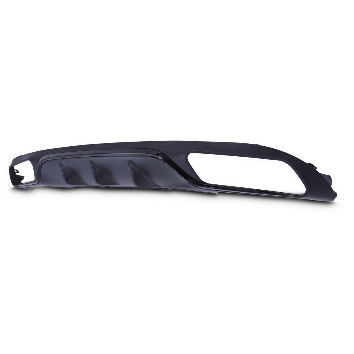 Gravity Performance Rear E63 AMG Style Dual Exit Diffuser Gloss Black - Mercedes E-Class W213 16-20