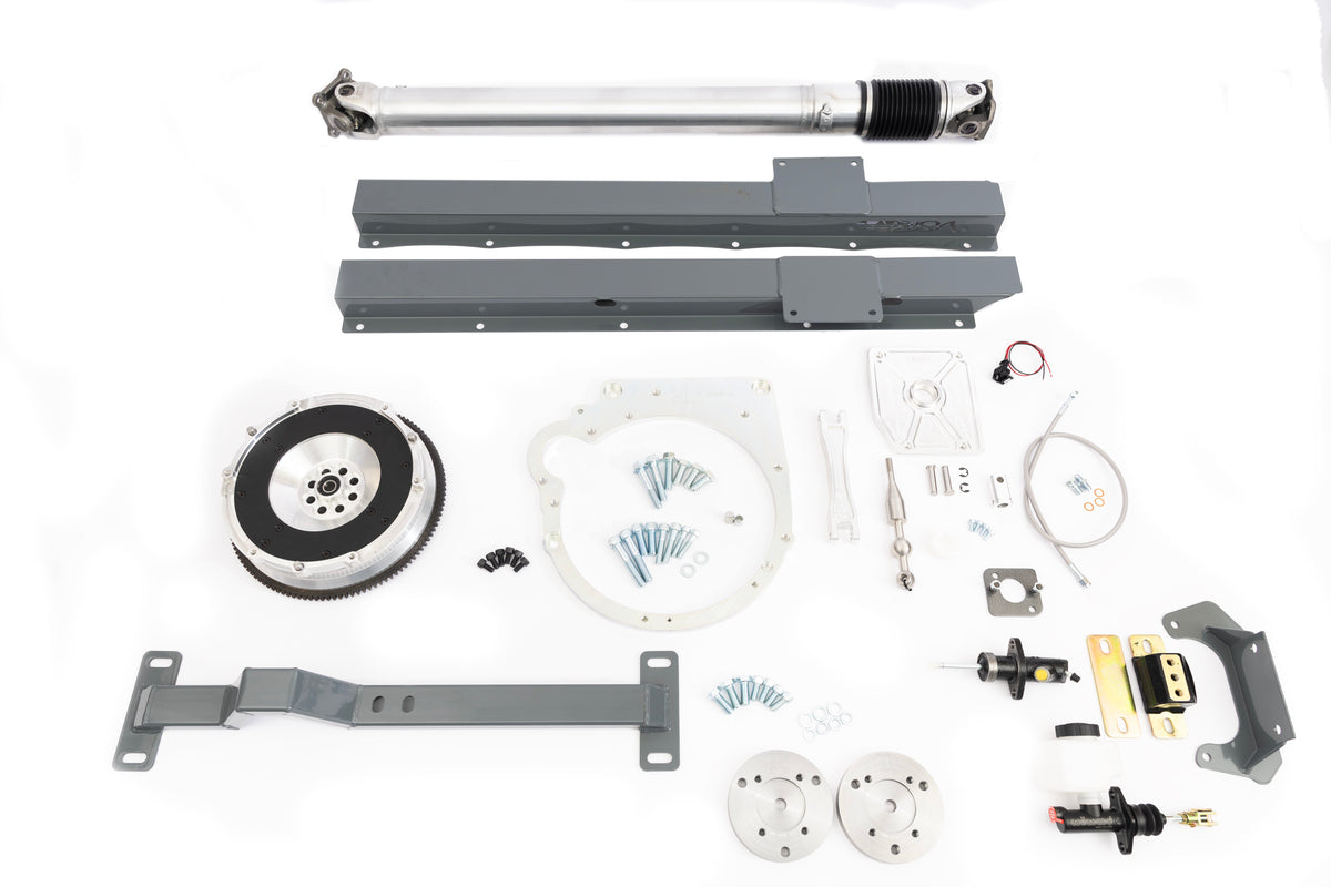 KPower Miata to BMW E46 ZF 6-Speed Transmission Adapter Package - Honda K Series / Getrag diff