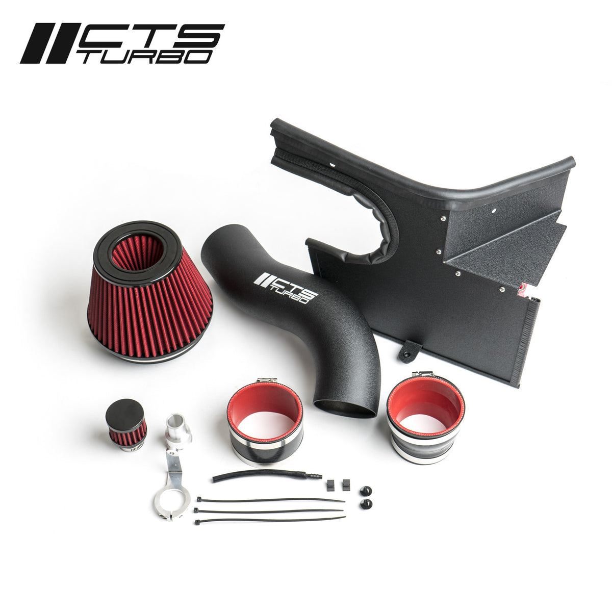 CTS Turbo Audi B8/B8.5 S4, S5, Q5, SQ5 V6T Supercharged Air Intake System (True 3.5" velocity stack) - CTS-IT-300R - image 2