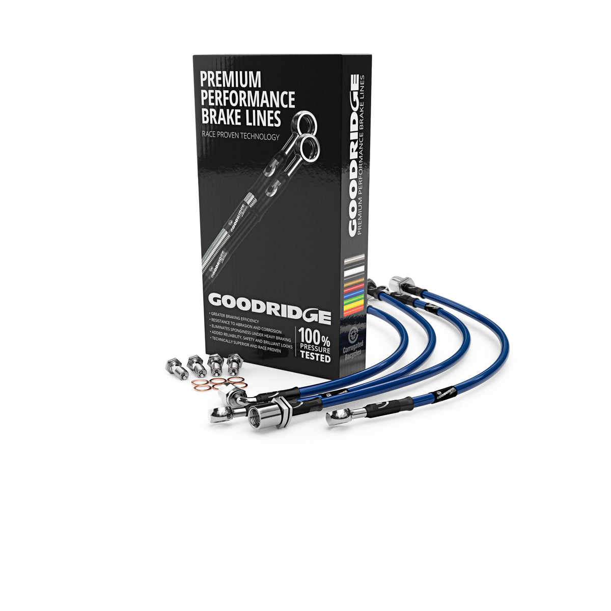 Goodridge Blue Clutch Line for Toyota Celcia GT4 (ST185)-2 - STY0126-1P-BL
