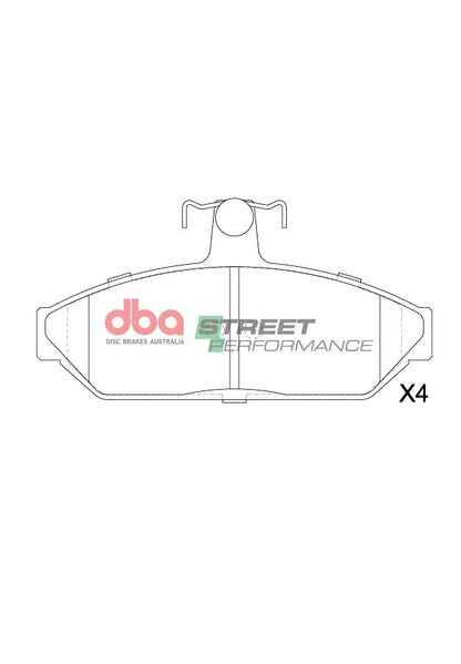 Disc Brakes Australia Brake Pads Street Performance | Front Axle DB1075SP