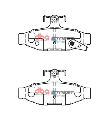 Disc Brakes Australia Brake Pads Street Series Ceramic | Rear Axle DB1106SS