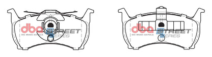 Disc Brakes Australia Brake Pads Street Series Ceramic | Rear Axle DB1109SS