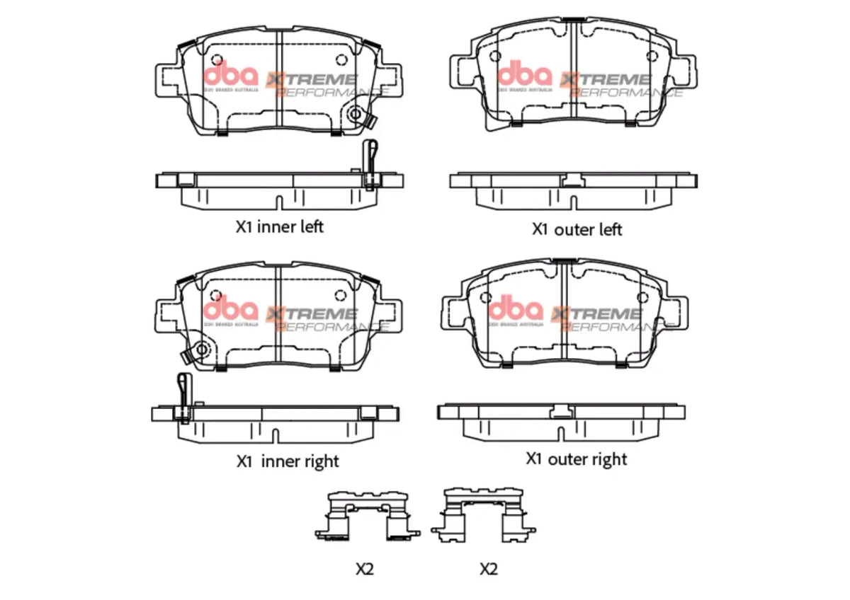Disc Brakes Australia Brake Pads Xtreme Performance | Front DB1422XP