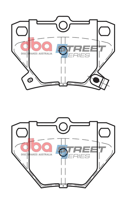 Disc Brakes Australia Brake Pads Street Series Ceramic | Rear Axle DB1429SS