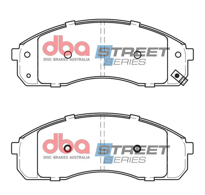 Disc Brakes Australia Brake Pads Street Series Semi-metallic | Front Axle DB1489SS