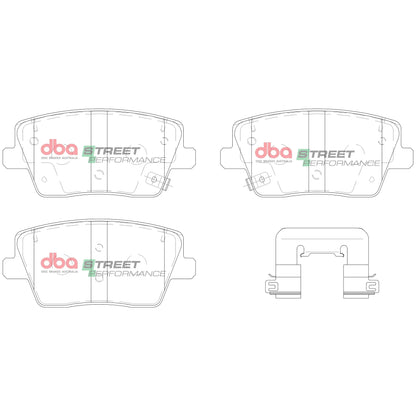 Disc Brakes Australia Brake Pads Street Performance | Rear Axle DB15013SP