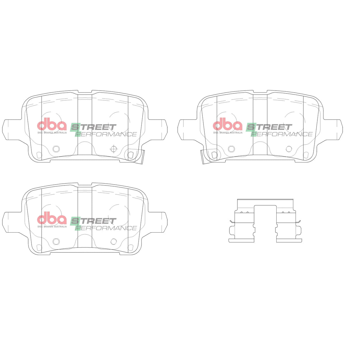 Disc Brakes Australia Brake Pads Street Performance | Rear Axle DB15018SP