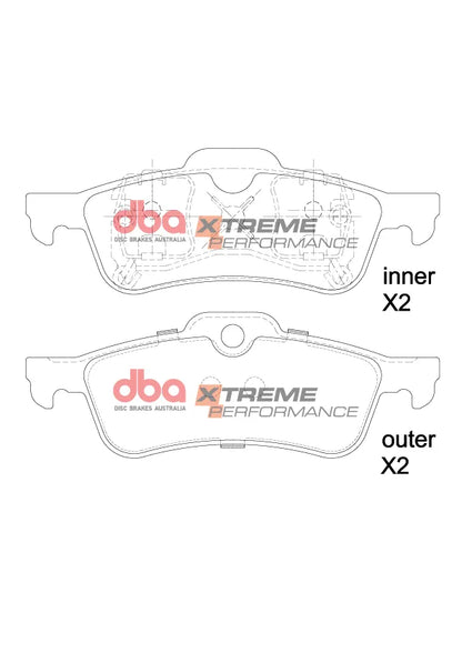 Disc Brakes Australia Brake Pads Xtreme Performance | Rear Axle DB1501XP