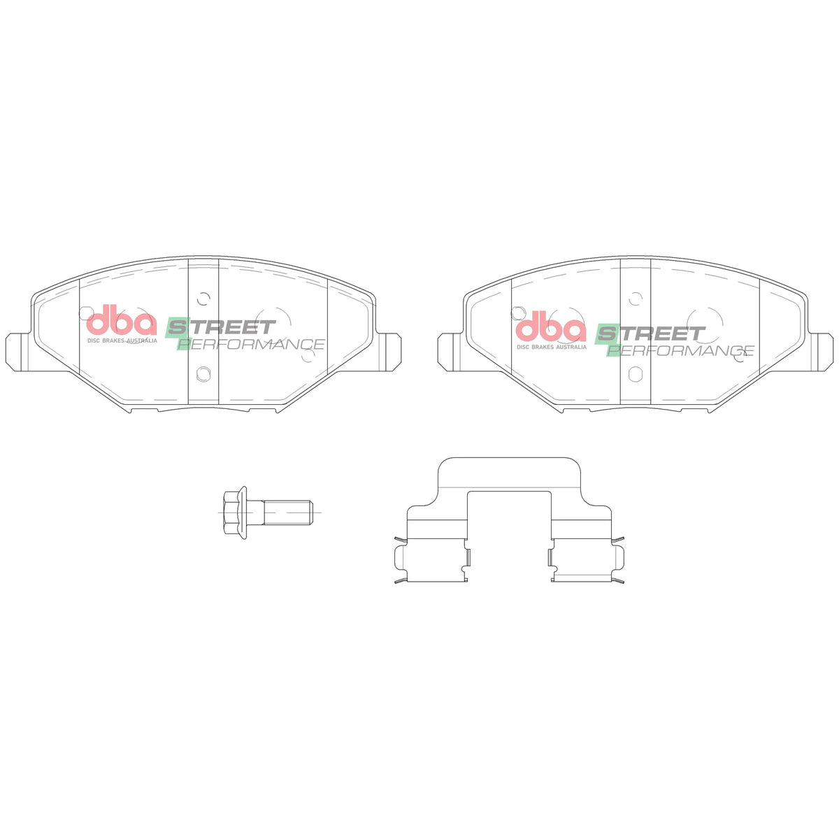 Disc Brakes Australia Brake Pads Street Performance | Front Axle DB15024SP