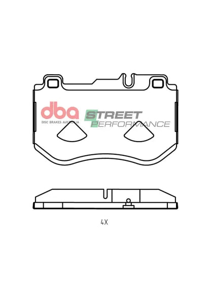 Disc Brakes Australia Brake Pads Street Performance | Front Axle DB15036SP
