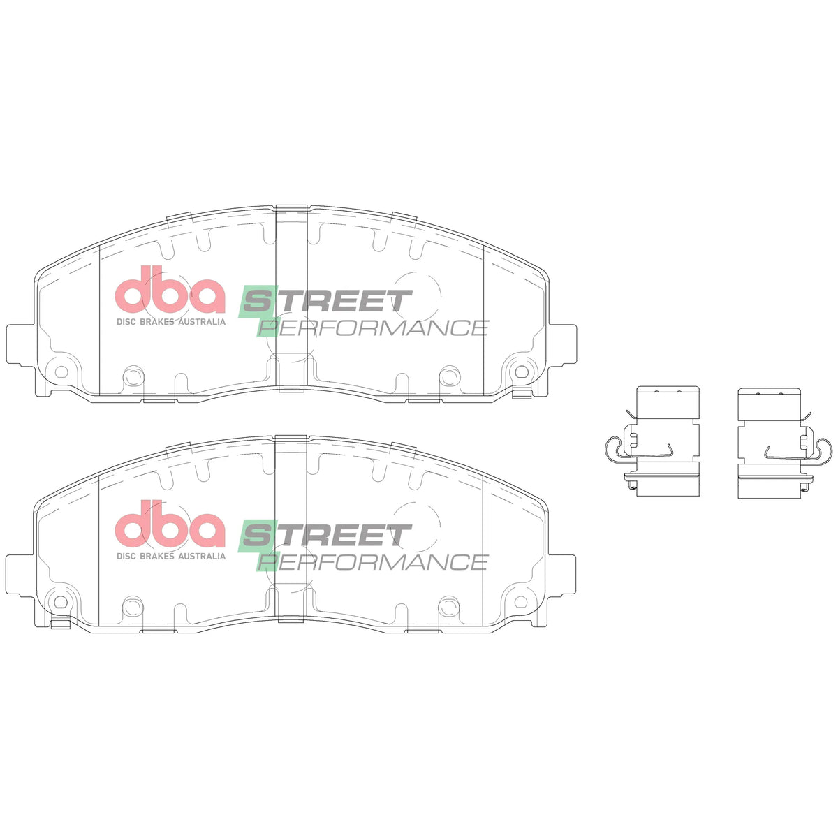 Disc Brakes Australia Brake Pads Street Performance | Front Axle DB15038SP