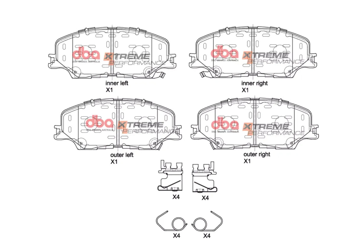 Disc Brakes Australia Brake Pads Xtreme Performance | Front Axle DB15074XP