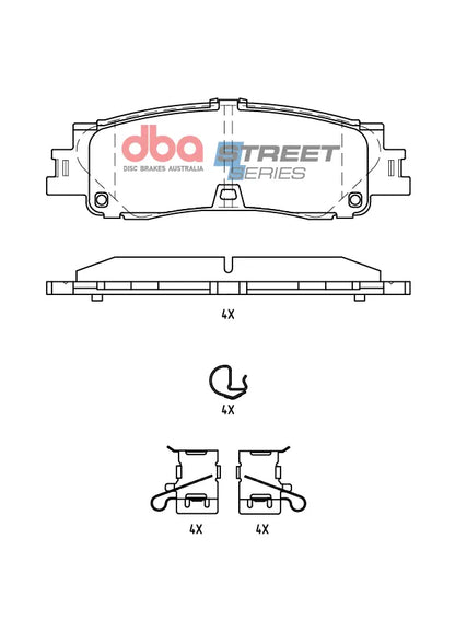 Disc Brakes Australia Brake Pads Street Series | Rear Axle DB15078SS