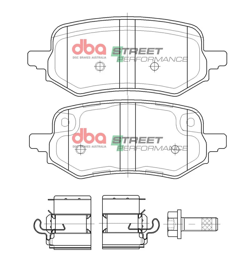 Disc Brakes Australia Brake Pads Street Performance | Rear Axle DB15098SP