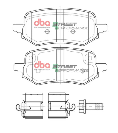 Disc Brakes Australia Brake Pads Street Performance | Rear Axle DB15098SP